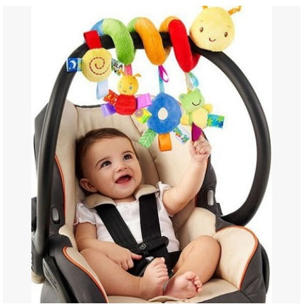 Spiral Hanging Rattle Toy for Baby Stroller & Crib