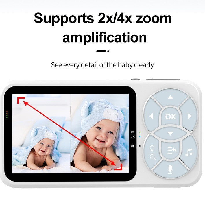 Smart Baby Monitor with VOX, Night Vision & Sound Alarm
