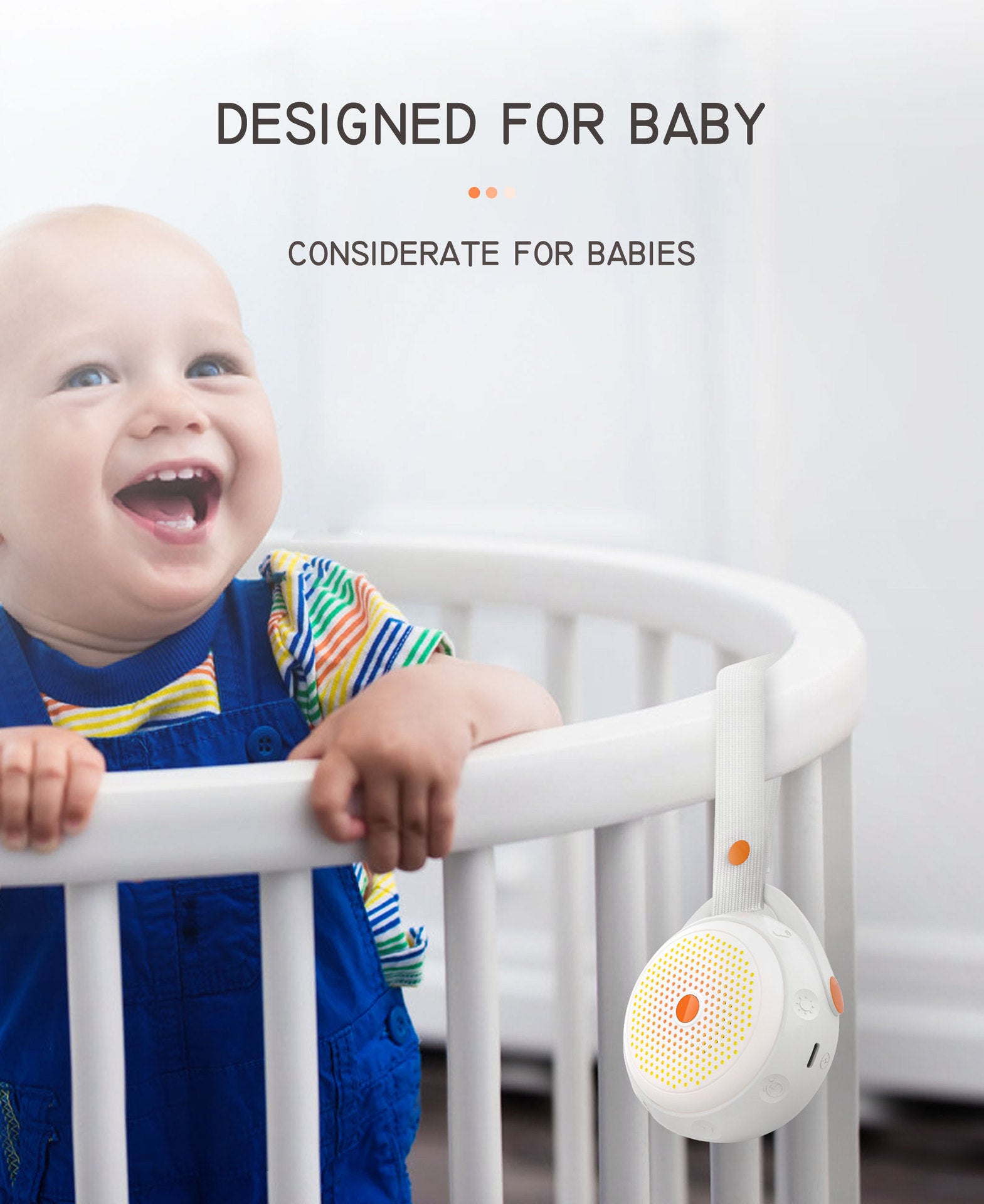 Cozy White Noise Companion – Sweet Sleep On-the-Go💤✨