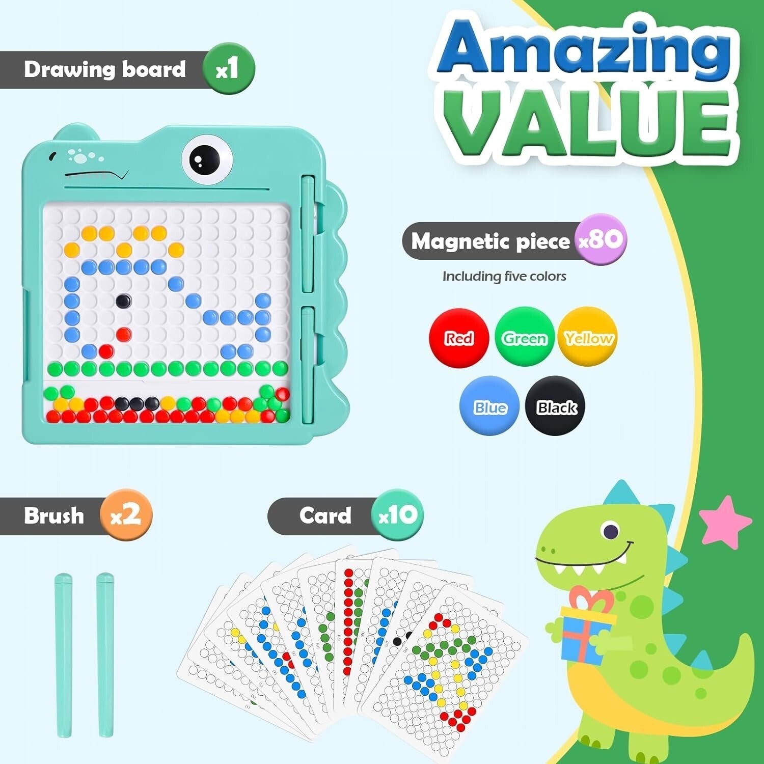 Magnetic Drawing Board – Fun Montessori Learning Toy for Kids