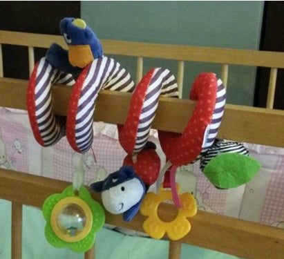 Spiral Hanging Rattle Toy for Baby Stroller & Crib