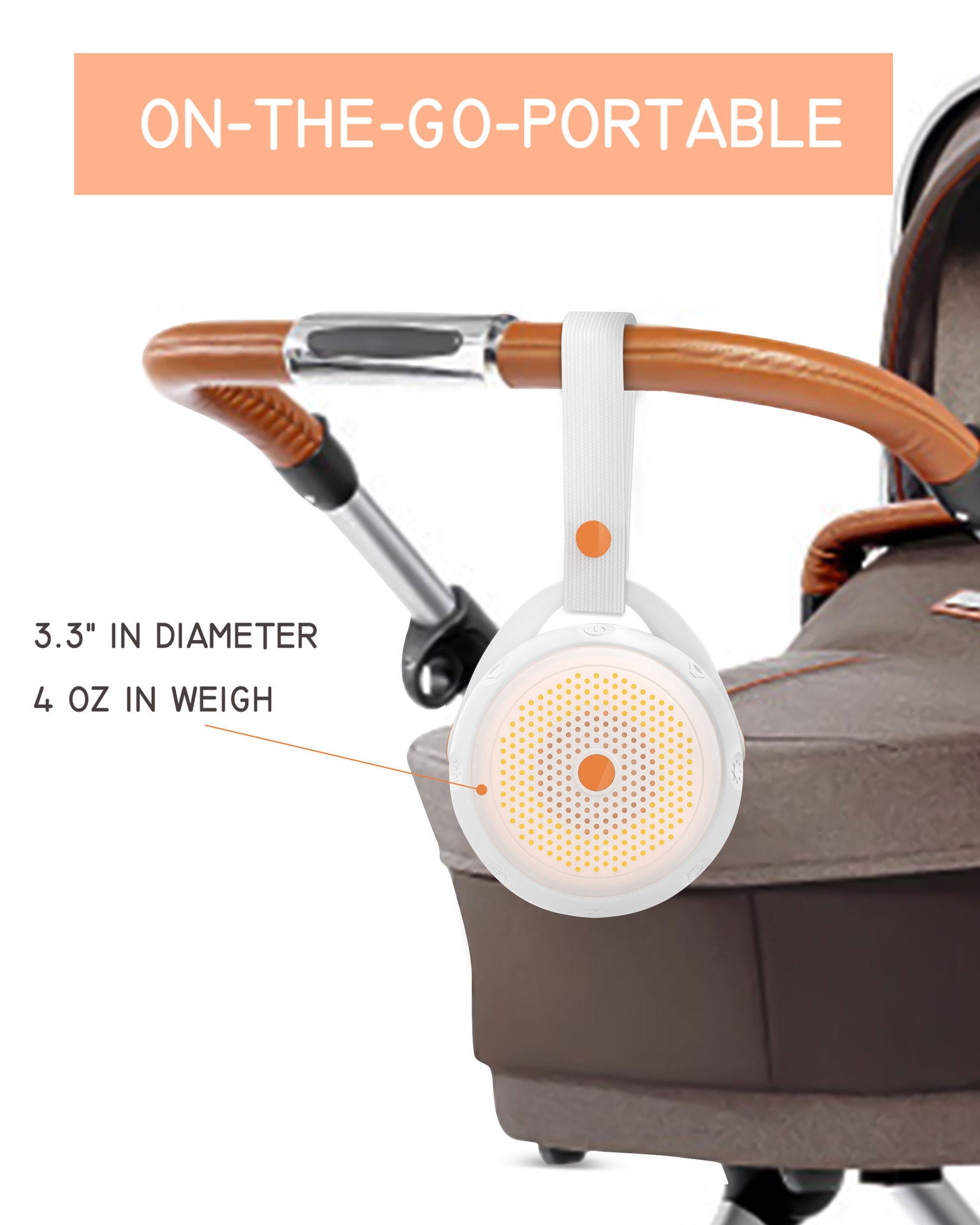Cozy White Noise Companion – Sweet Sleep On-the-Go💤✨