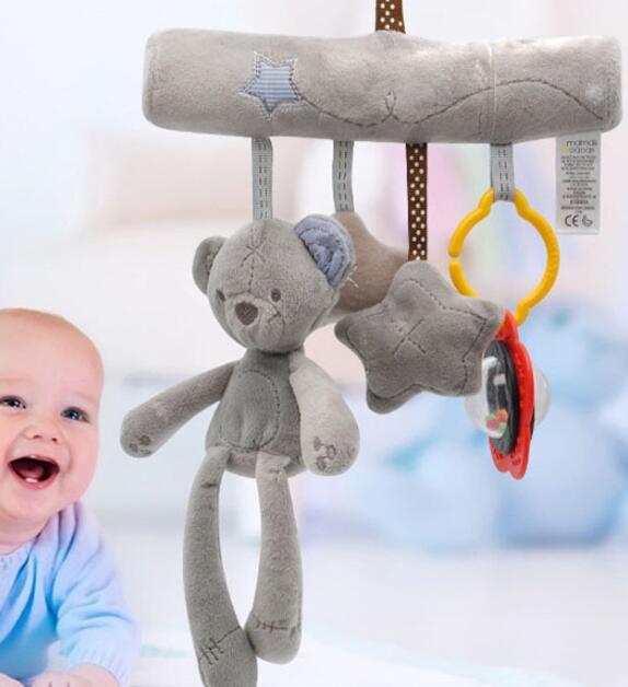 Spiral Hanging Rattle Toy for Baby Stroller & Crib